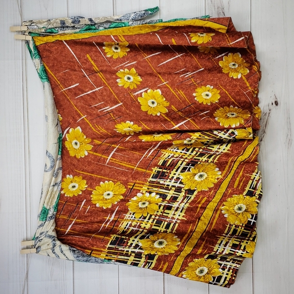 Darn Good Yarn Sari Silk Wrap Skirt Tea Goddess - Picture 4 of 16
